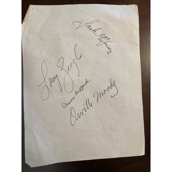 VTG Pro Golfer Autographs-Orville Moody, Larry Zeigler, Charles Sifford - Picture 1 of 1